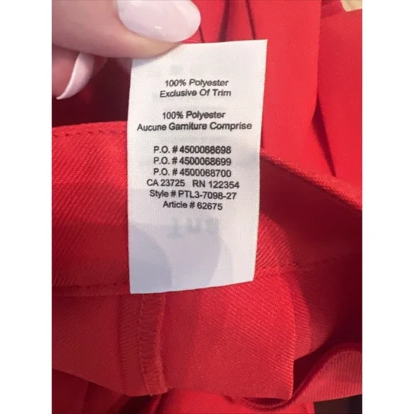 Aritzia TNA Pleated Mini Skirt Women's Size 4 Red - Picture 7 of 7